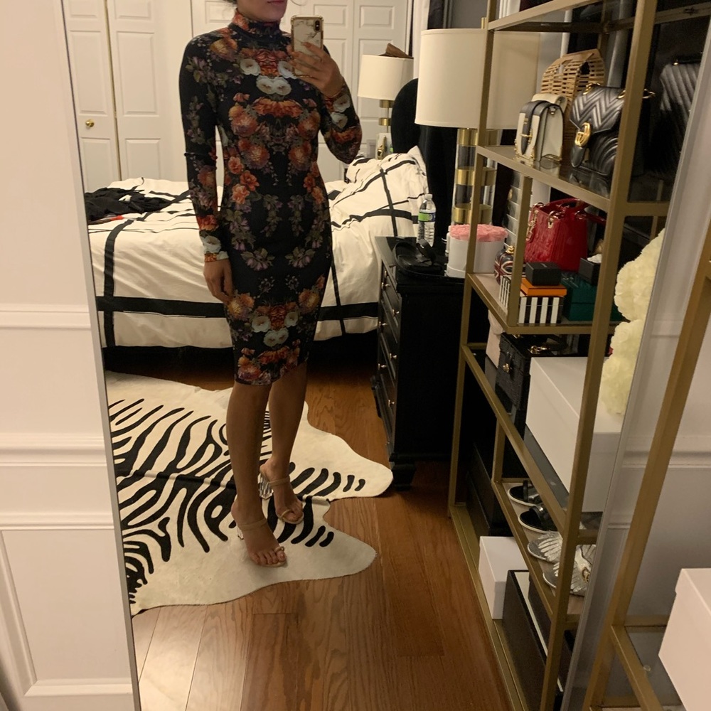 High neck dress